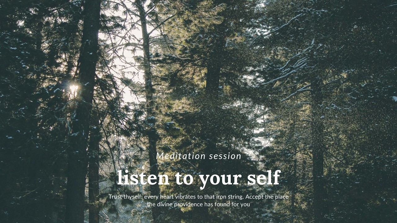 listen to yourself