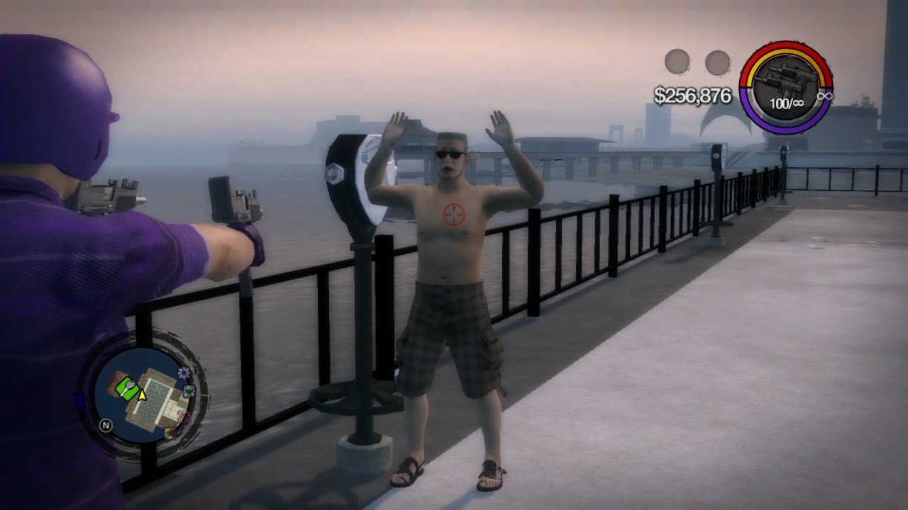 Saints Row 2 - PS3 - Minigames - Mugging, Part 1 (Blind, Hardcore Difficulty)