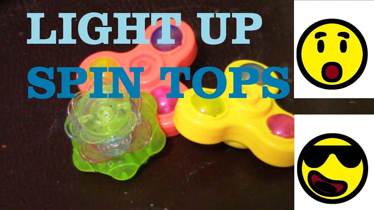 UFO and Fidget Spinner Light Up Spinning Top Toys In Action (6K SUB SPECIAL)