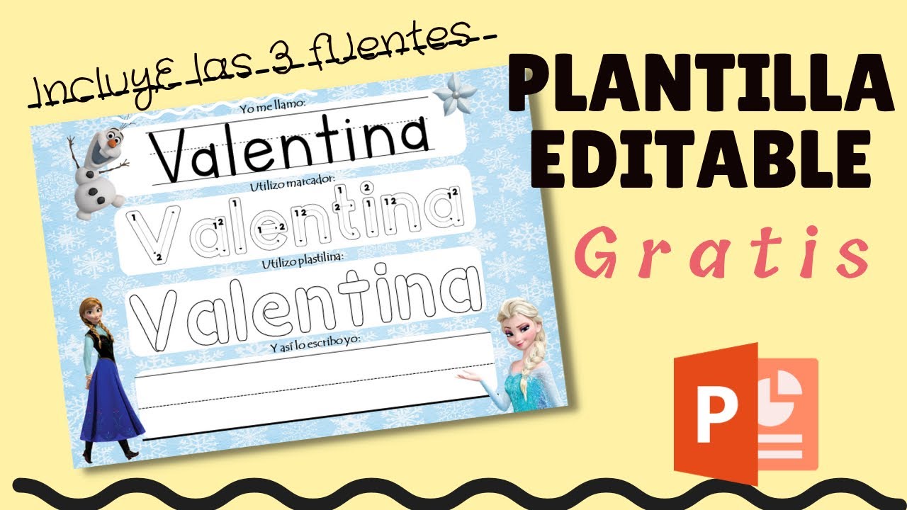 ✅Actividad para aprender el nombre propio en preescolar 🤩+plantilla y fuentes GRATIS