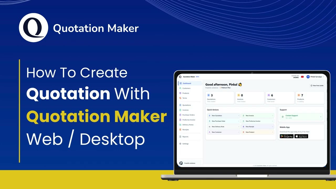 Quotation Maker Web App | How to Open & Create a Quotation on Desktop (Step-by-Step Guide)