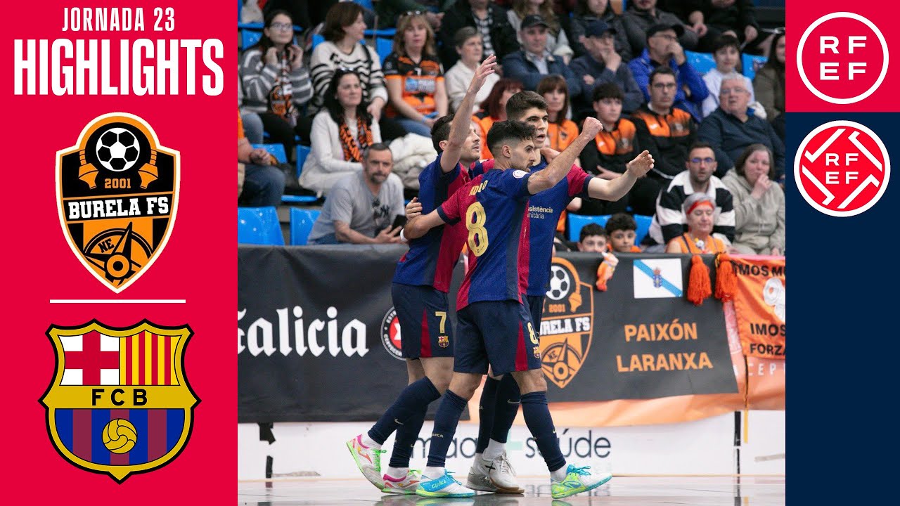 Resumen #PrimeraDivisi&oacute;nFS CD Burela FS 3-4 Bar&ccedil;a | Jornada 23