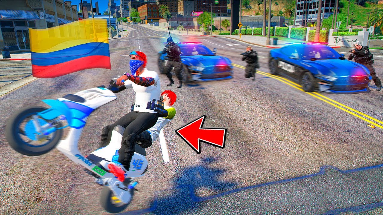 Molesto la Policia En Pasola Con Colombianos en Gta 5 roleplay