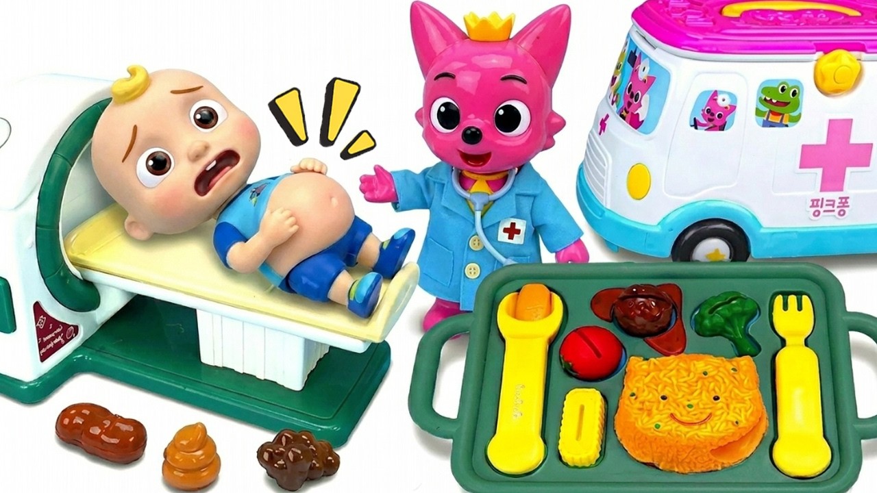 20 Minutos Satisfatórios De Unboxing Da Coleção PINKFONG E Brinquedo De Médico | Funny Toys ASMR