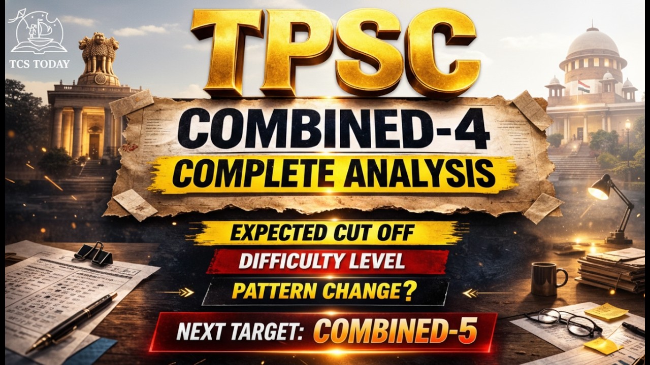 Полный анализ TPSC COMBINED-4 2026 | 🔥Ожидаемый проходной балл? | Изменение структуры? Стратегия ...