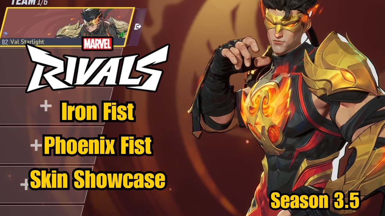 Iron Fist | Phoenix Fist Event Skin Showcase | Marvel Rivals Gameplay Season 3.5
