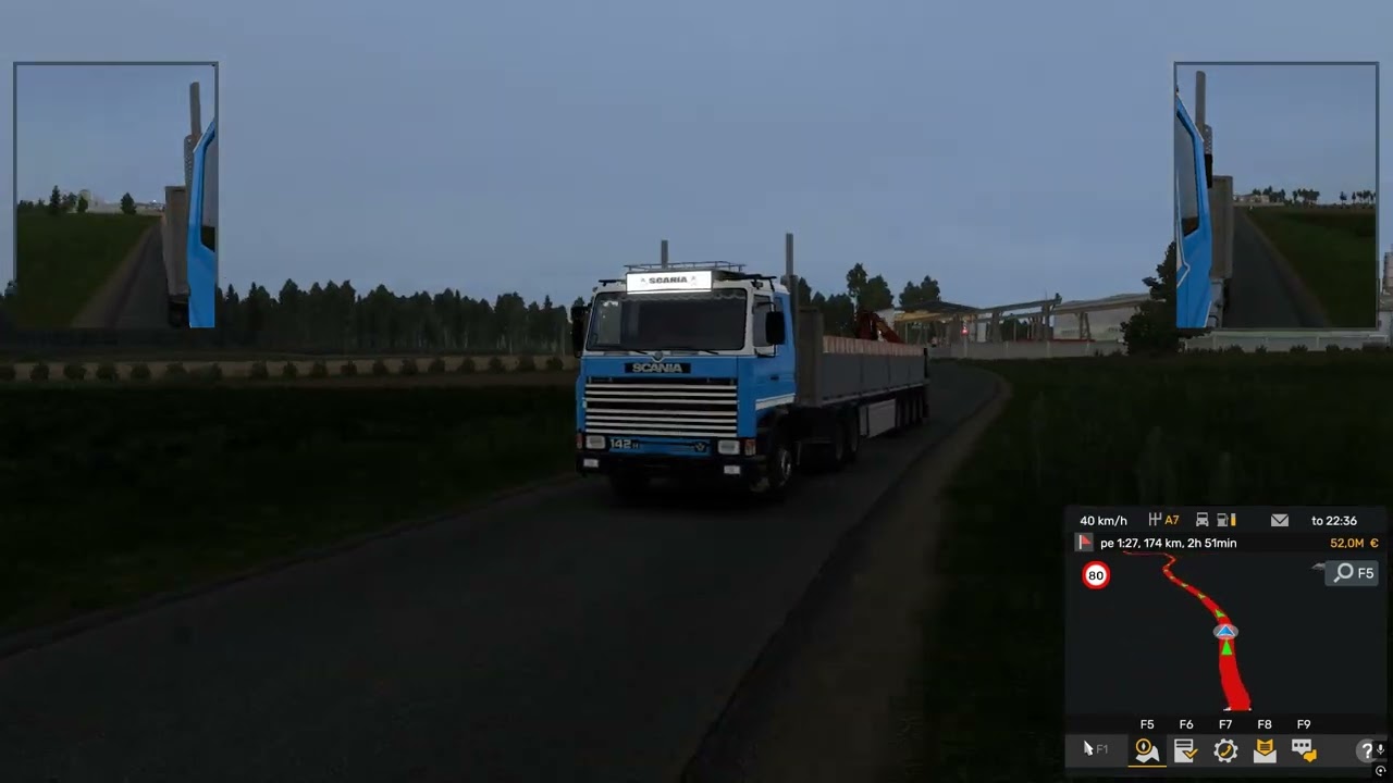 Ets2 (Tampere - Turku) Scania 142H V8 Rekalla.