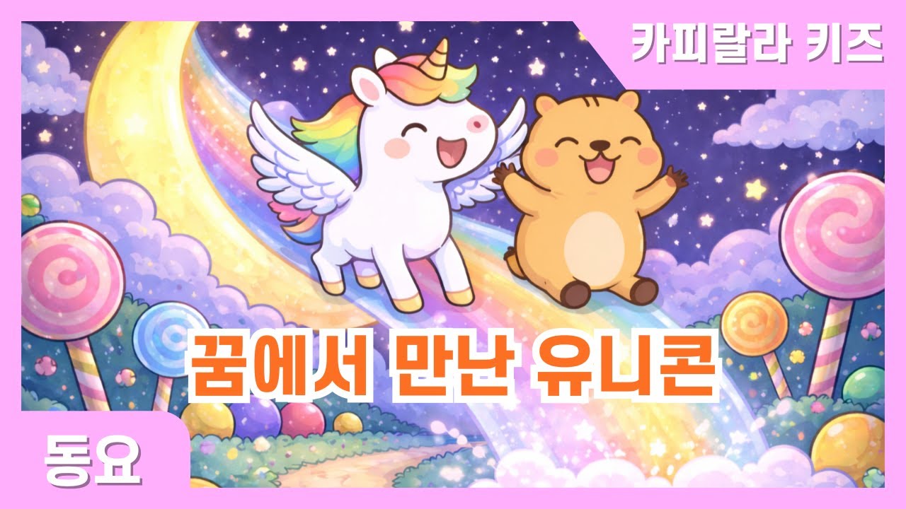 꿈에서 만난 유니콘 | 상상 가득 꿈나라 | 상상력 동요