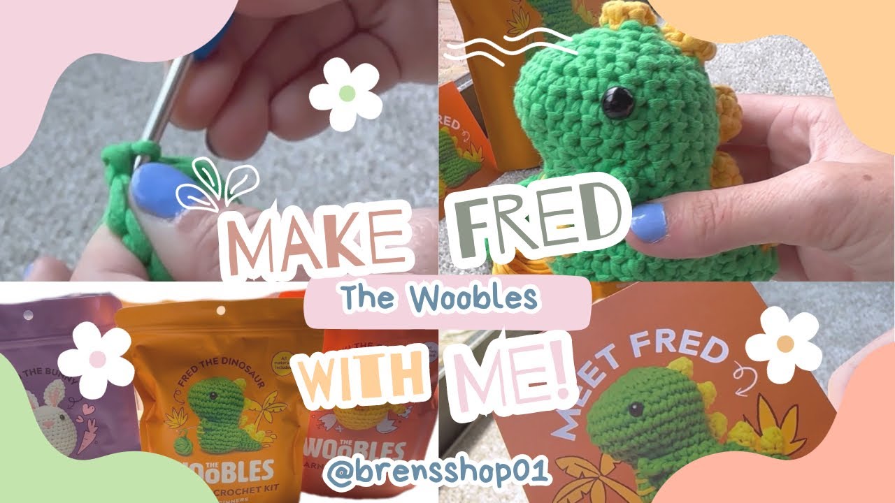Make Fred the Dino -@TheWoobles With Me! 🦖 #thewoobles #fred #dinosaur #crochet #diy