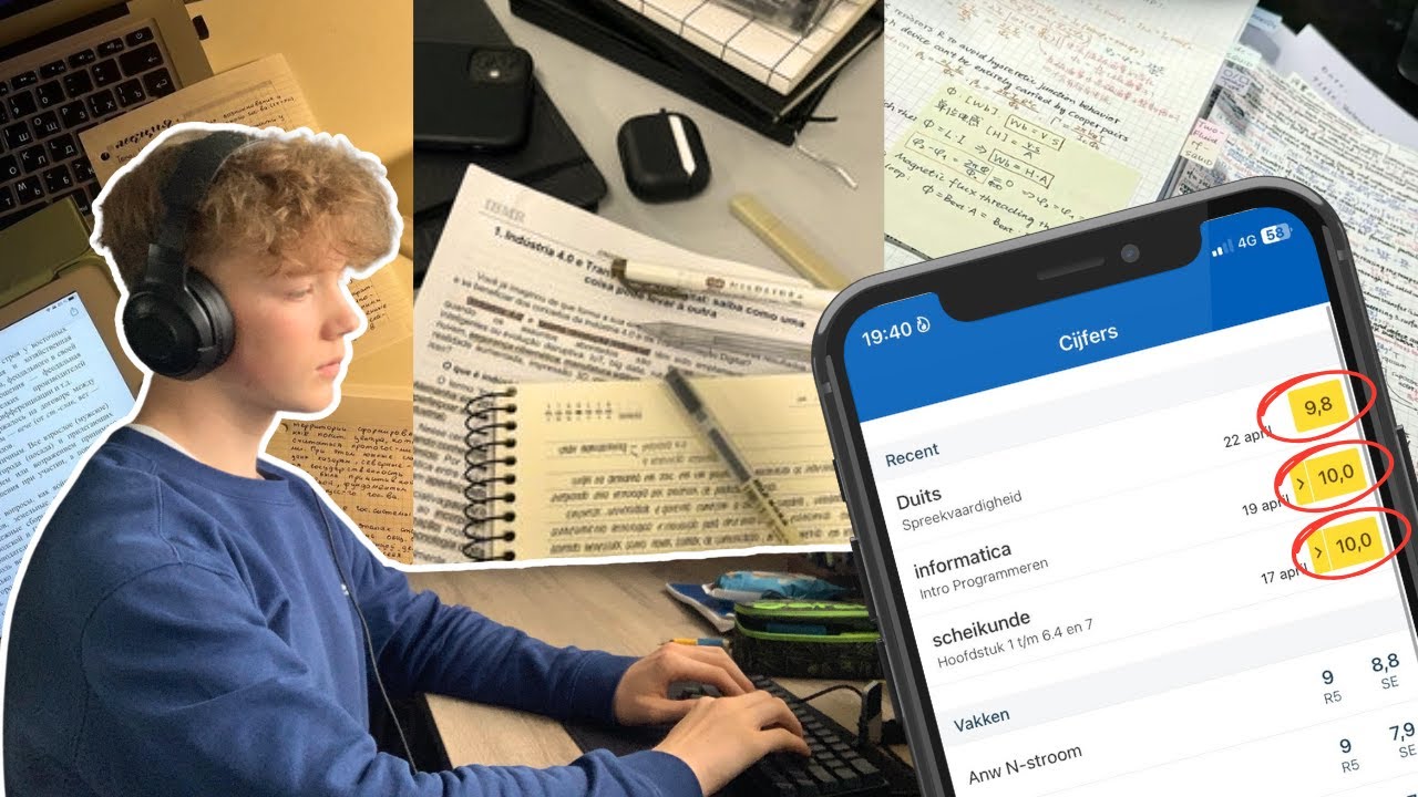 Hoe ik ALTIJD HOGE CIJFERS Haal - 7 Geheimen + Tips