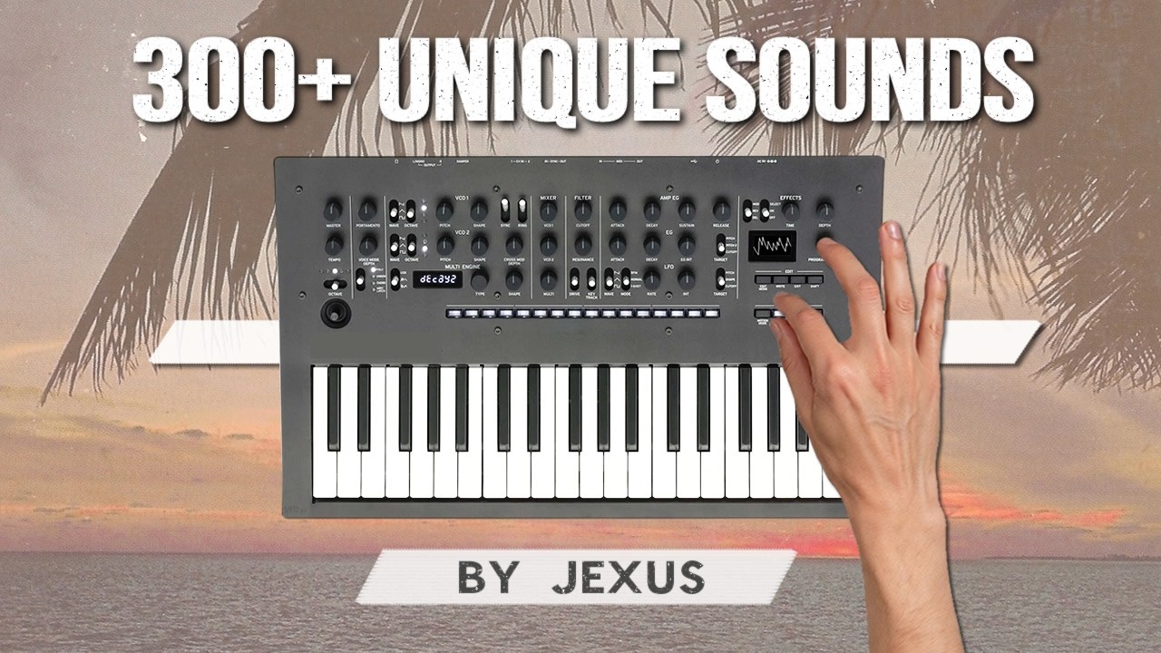 ► Jexus Soundset ► 300 Custom Patches / Presets ► Korg Minilogue XD (no talking demo)