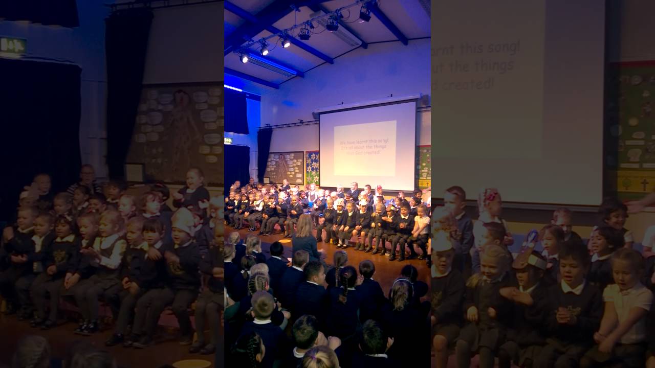 Mattyboy's first Assembly @ St. Martha's Catholic School  2016