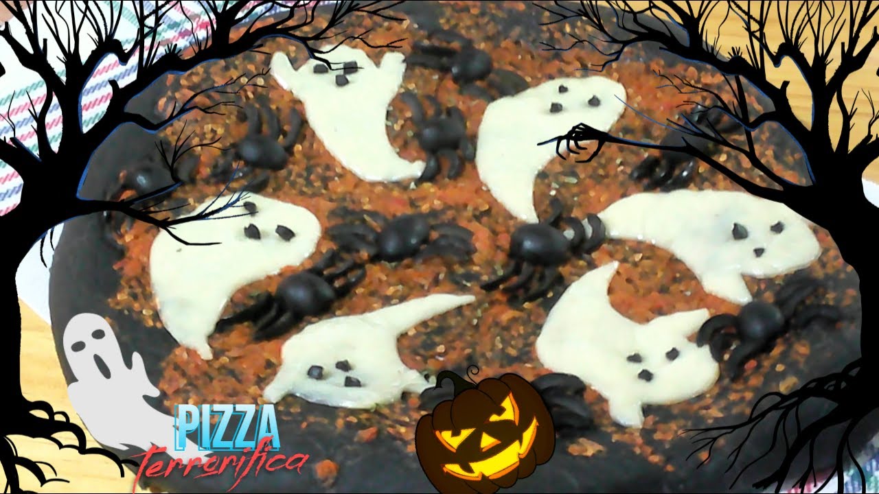 Pizza terrorífica 🎃👻 con Thermomix
