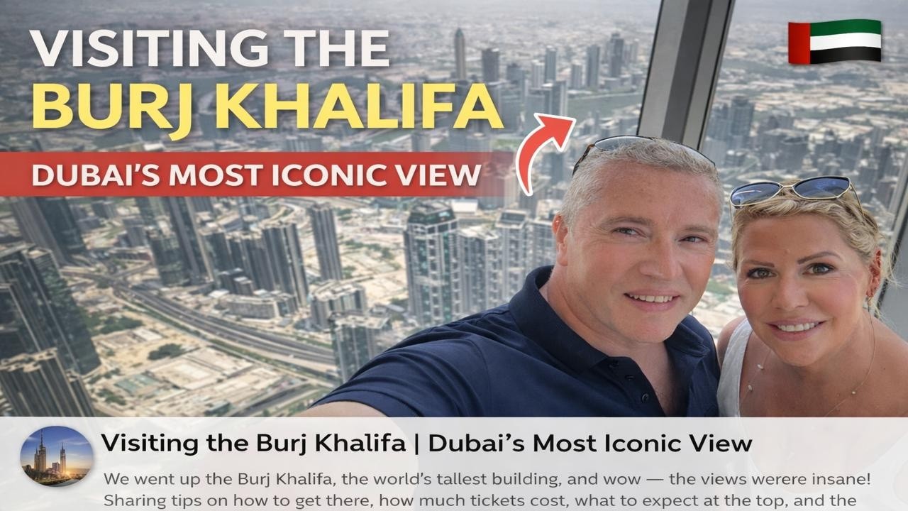 Dubai From the Sky ✨ Burj Khalifa Views & Fountain Show - Iconic view