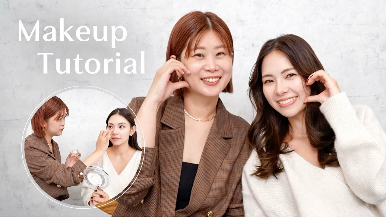 【韓国メイク】プロ直伝の真似しやすいナチュラル韓国メイク🇰🇷念願のGeorgeさんコラボ🤍コスメ解説/ピンクメイク/新作コスメ