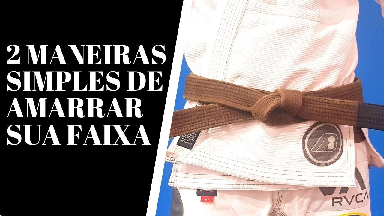2 Maneiras Simples de como se amarrar a faixa de JiuJitsu |