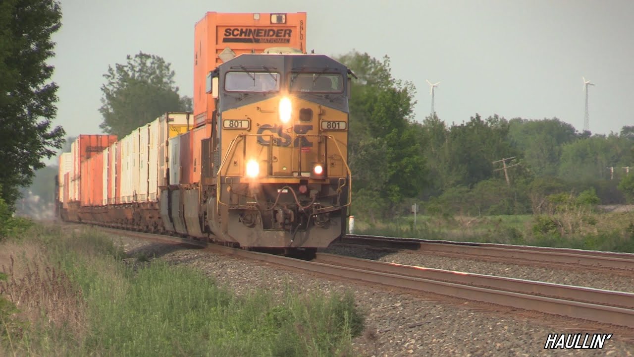Norfolk Southern & CSX Trains Near North East PA with Amazing K5H Horn - May 27, 2019