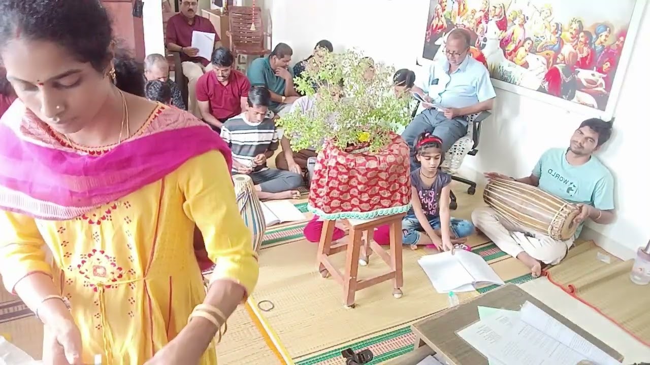 Kirtans on prize distribution for Gita Jayanti competition 