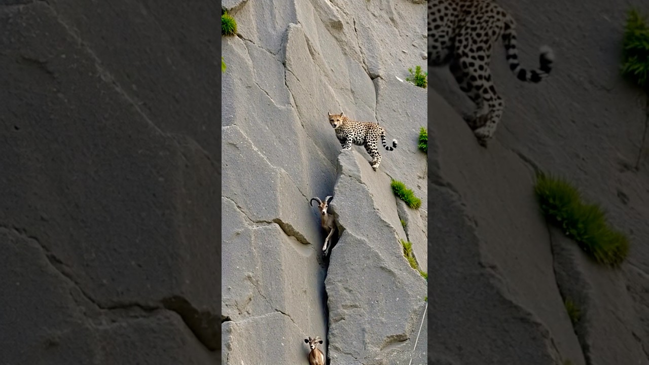 Goats mountains Clips19 #shortvideo #climbing #mountains #leopard #goat