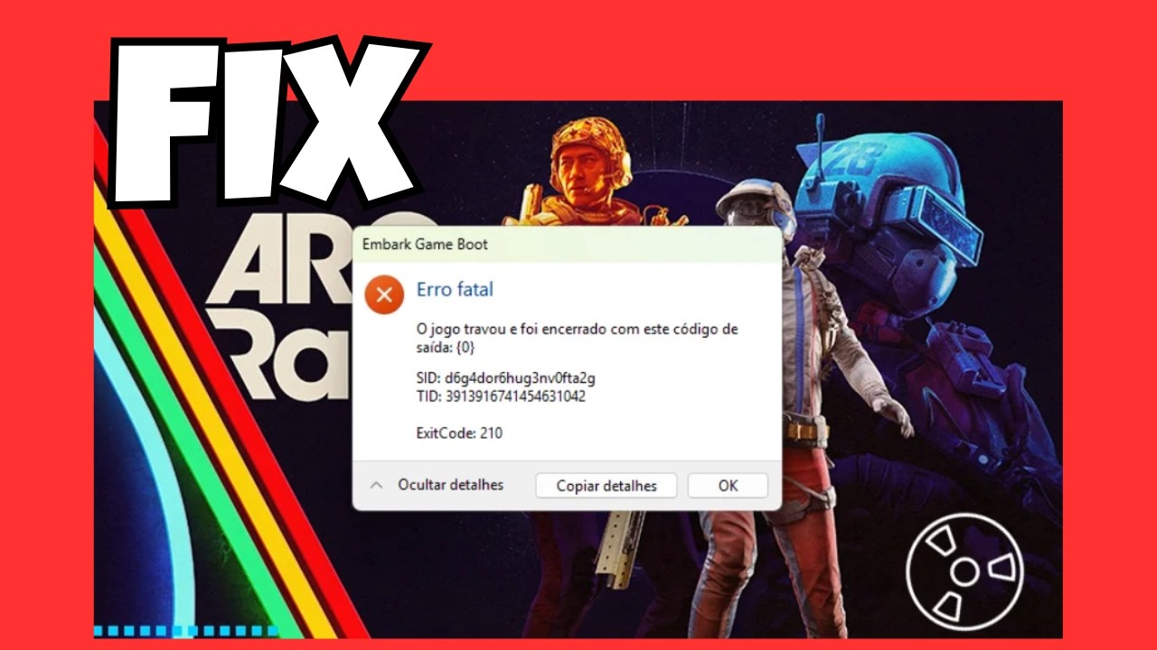 Исправление фатальной ошибки ExitCode 210 в ARC Raiders (простое решение проблемы с ошибкой запус...