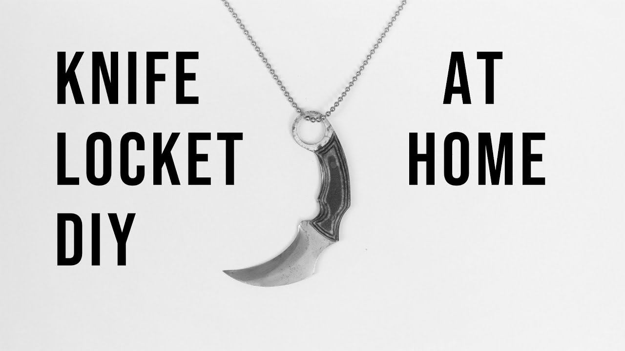 Knife Locket DIY, Karambit Knife