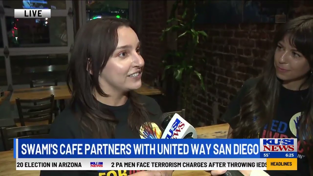 KUSI Highlights United Way of San Diego County's Live United. Give United. at Swami's Cafe (Pt. 1)