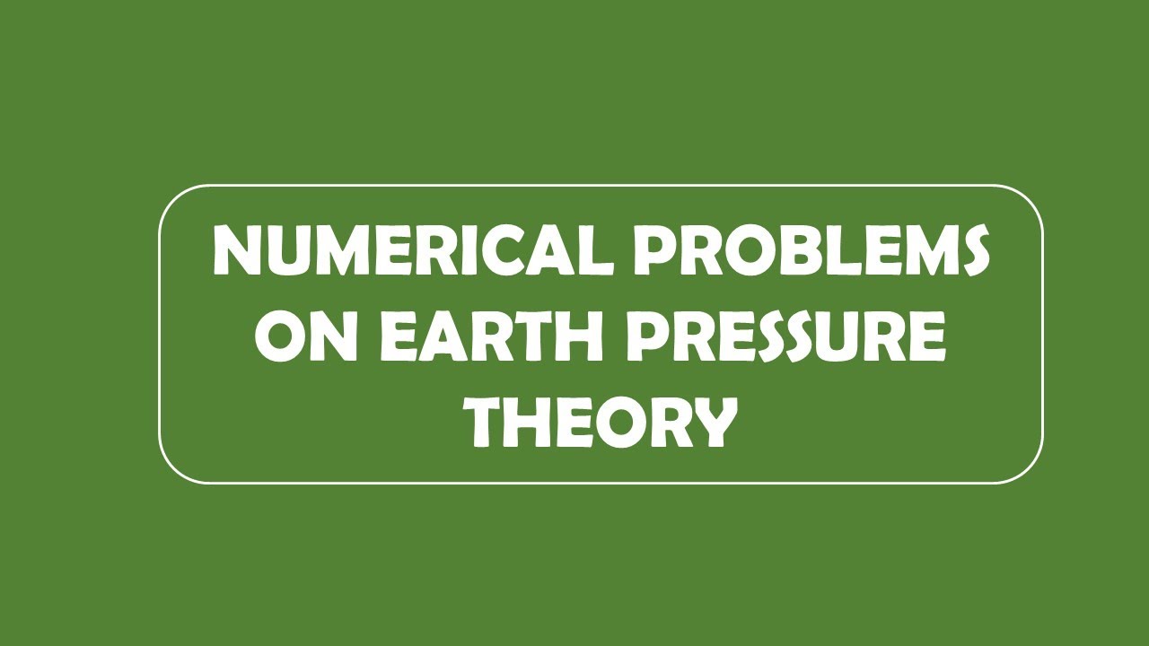 Решены численные задачи по теории давления грунта | Задачи по подпорным стенам