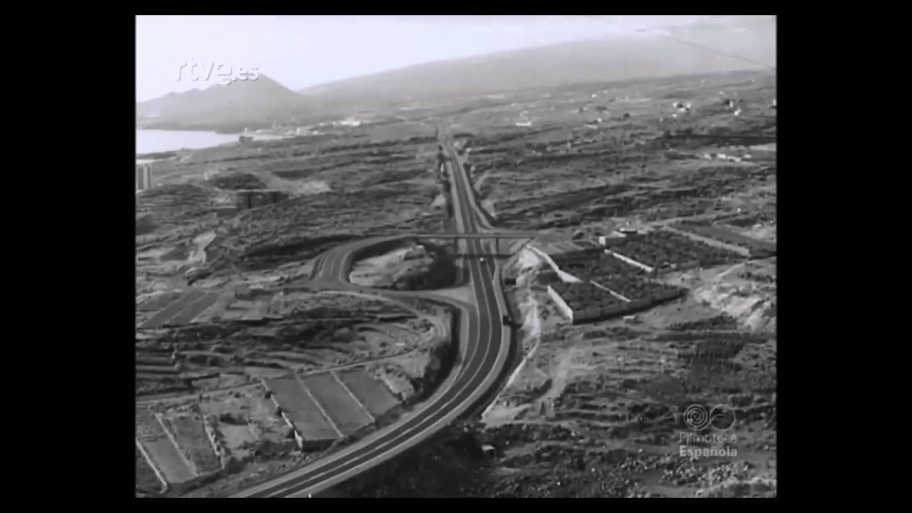 Tenerife Autopista del Sur. Tramo a Candelaria 1970