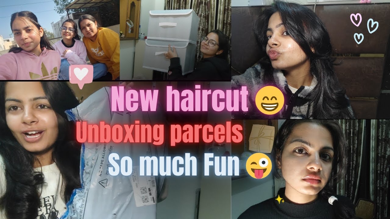 Unboxing parcels from *Meesho* | New Haircut | So much fun pg vlog | 