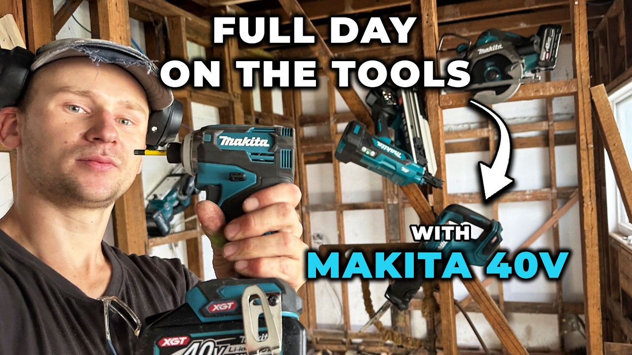 Один день из жизни плотника &mdash; использование инструментов Makita 40V