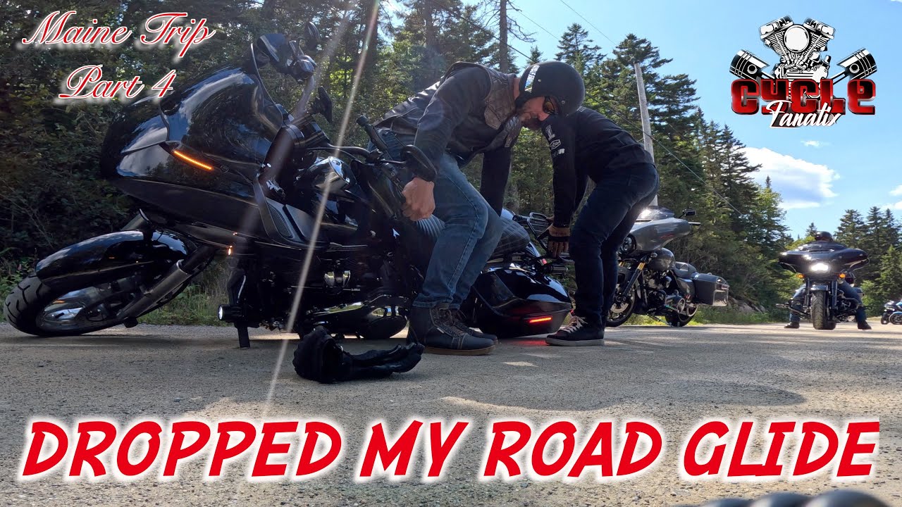 Поездка на Harley Davidson в Мэн, часть 4. УТРОНИЛ МОТОЦИКЛ