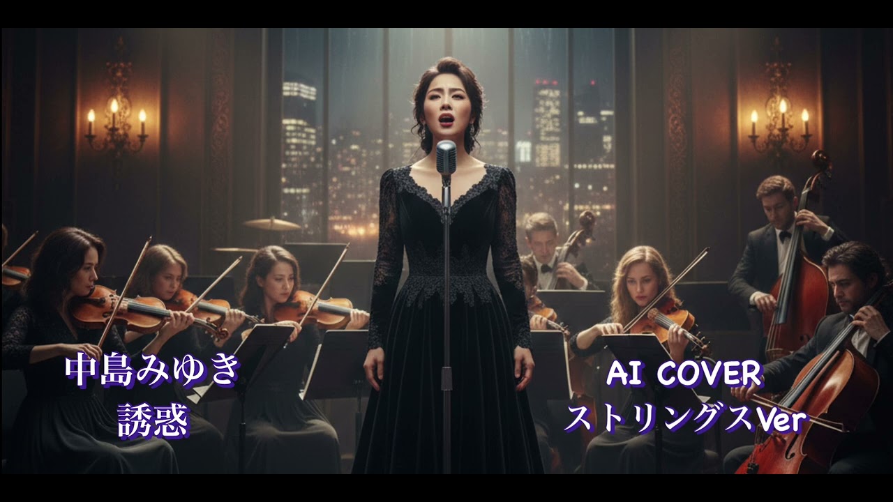 中島みゆき　誘惑　　AI COVER ストリングスVer