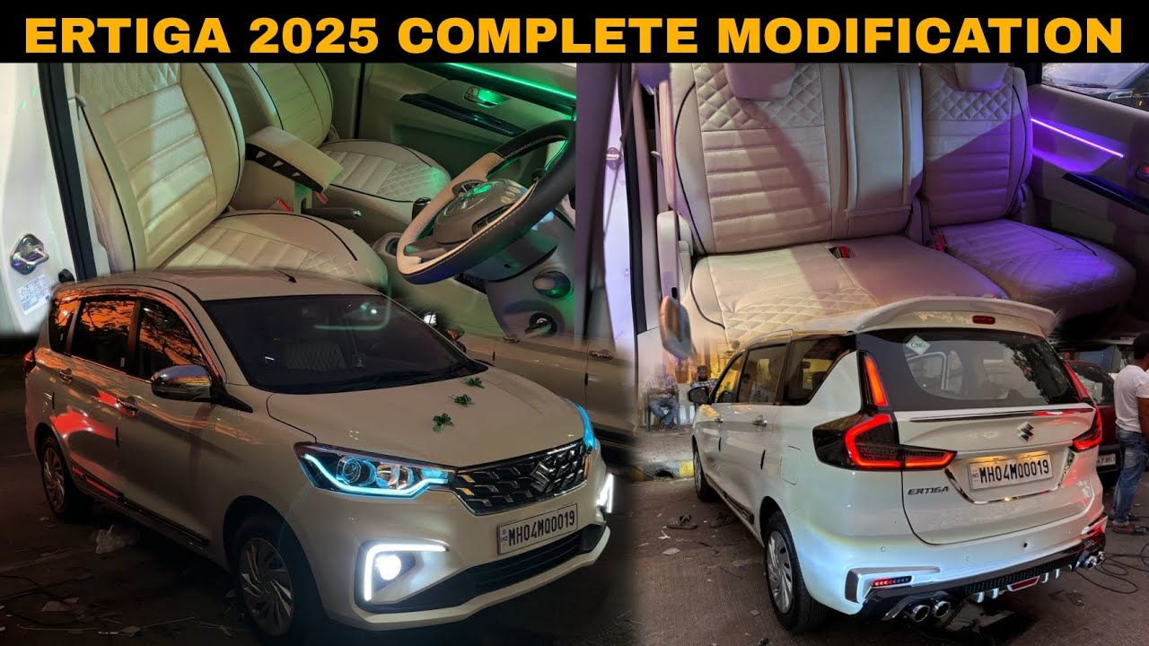 ERTIGA 2025 COMPLETE INTERIOR AND EXTERIOR MODIFICATION AT GURUKRIPA MOTORS VASHI RAVI PARESH