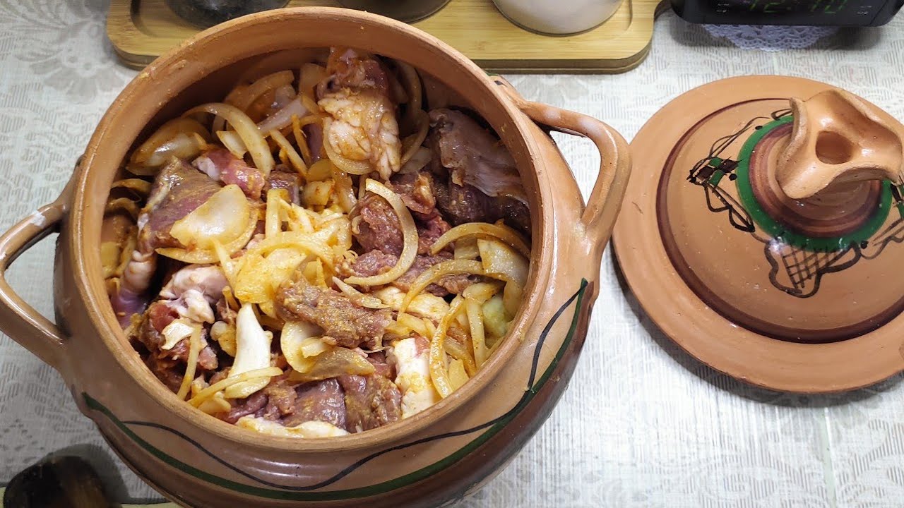 اللحم المردوم في سوبيار الطين 👌🏻بدون ولا قطرة ماء ❌ طري زبدة و البنة عسل 😋 ماتراطيهش غادي تندمي 😁