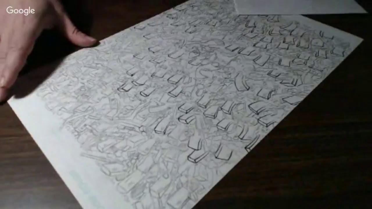 Inking a Comicbook Cover - Pt. 1 - Pencils by Gary ODD Edmund