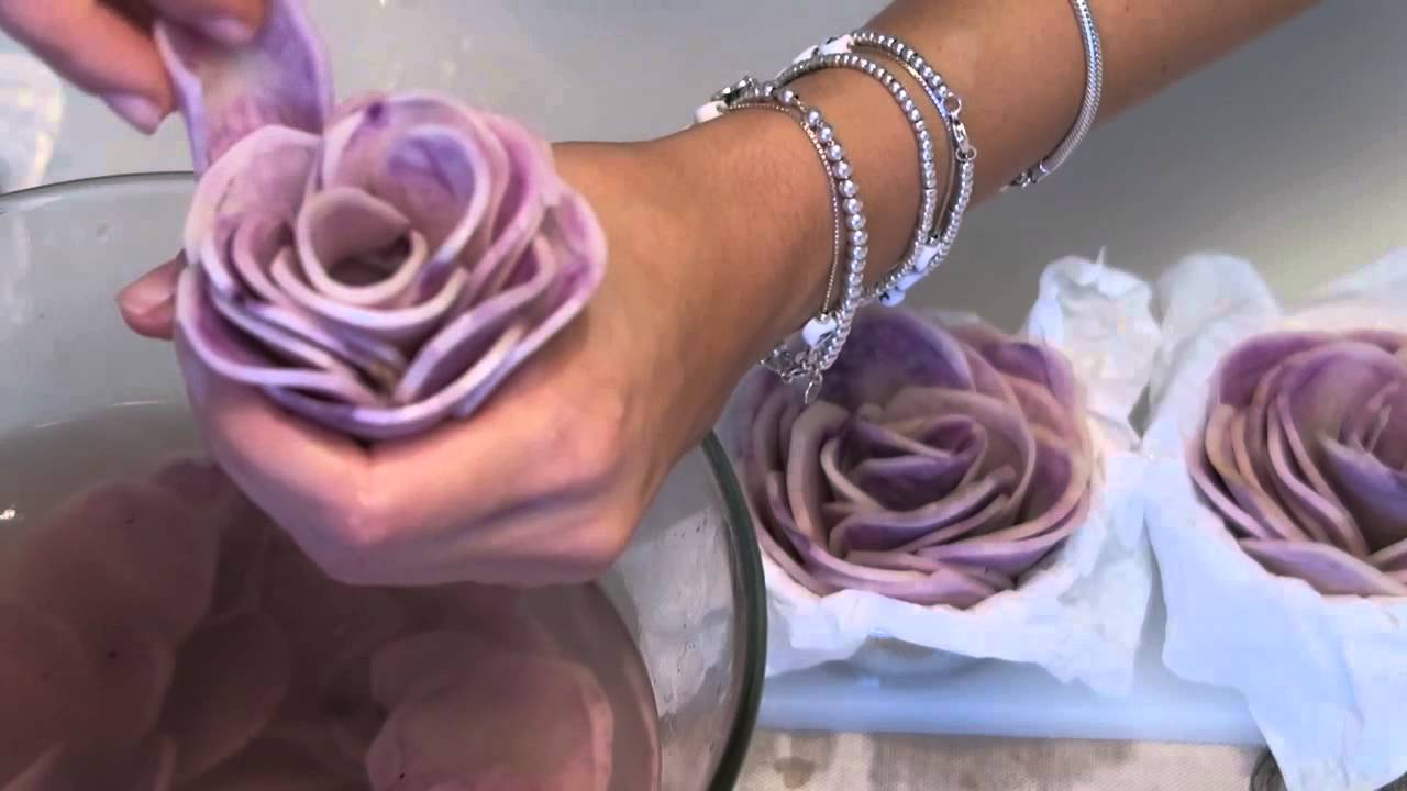 Rose di patate viola