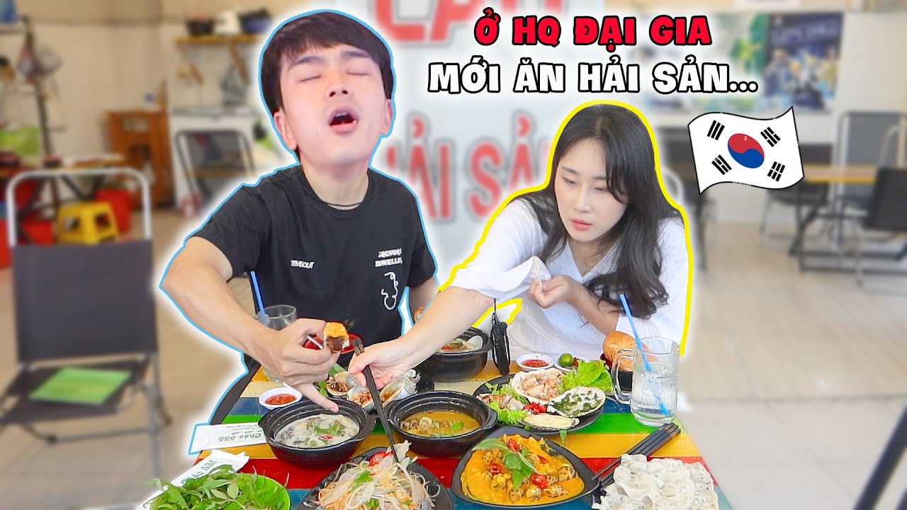 Ở Hàn Quốc đại gia mới ăn được hải sản, còn Việt Nam thì... | Ăn đã cái nư 1 bữa hải sản Việt Nam!!