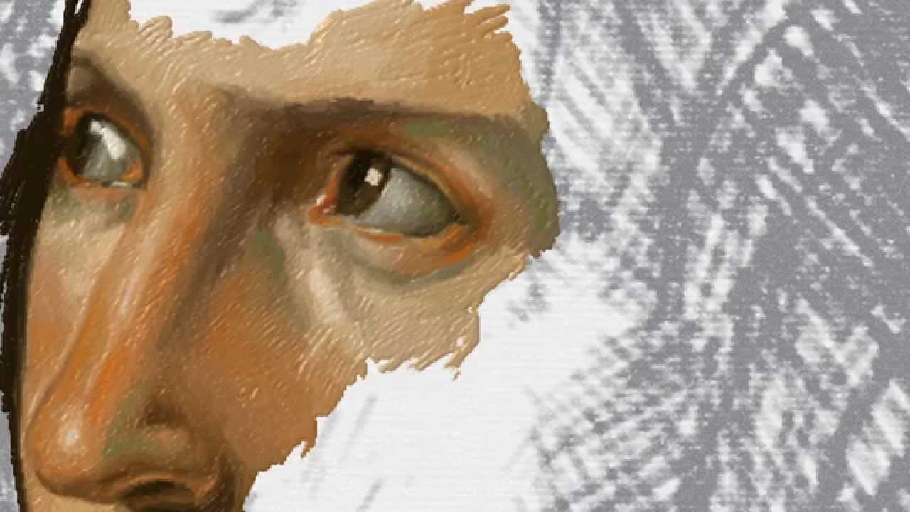 Time lapse painting 'Anne-Louis Girodet - Portrait d'une jeunesse' in Fresh Paint on Surface Pro