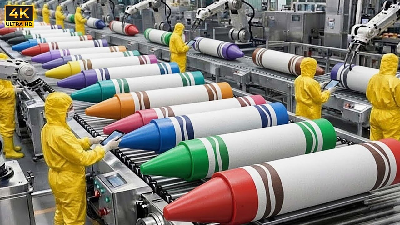 Watch How Millions of Crayons Are Made | Full Factory Process