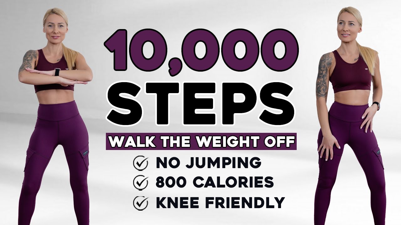 10000 STEPS WALKING WORKOUT | 10K Steps Challenge! 1 Hour Fat Burning Endurance Knee Friendly