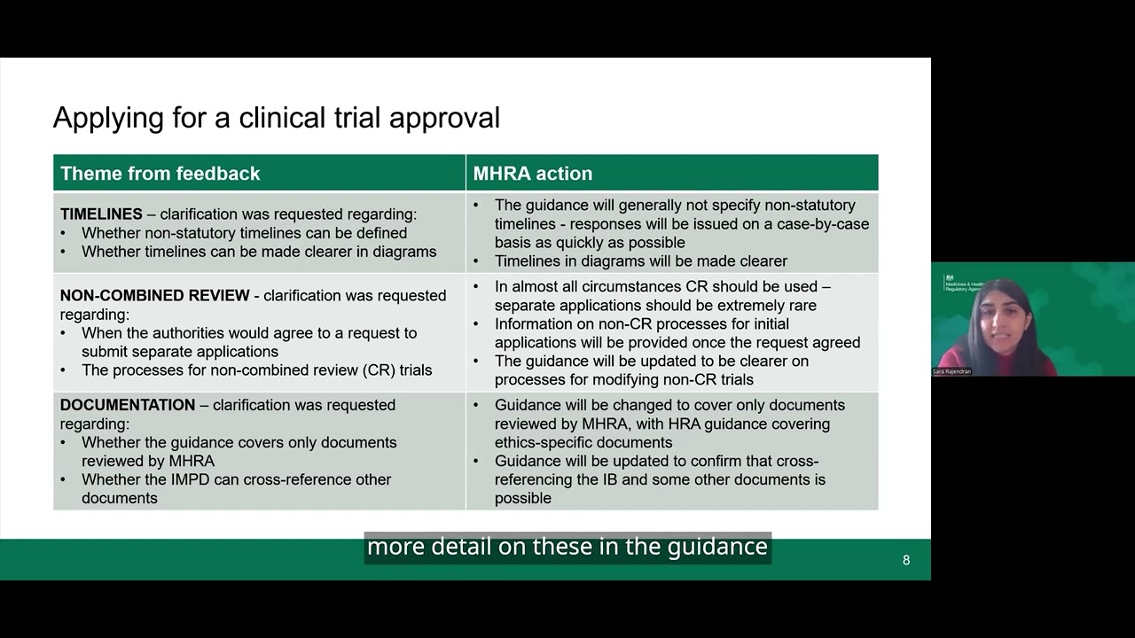 MHRA Clinical Trials Guidance Webinar