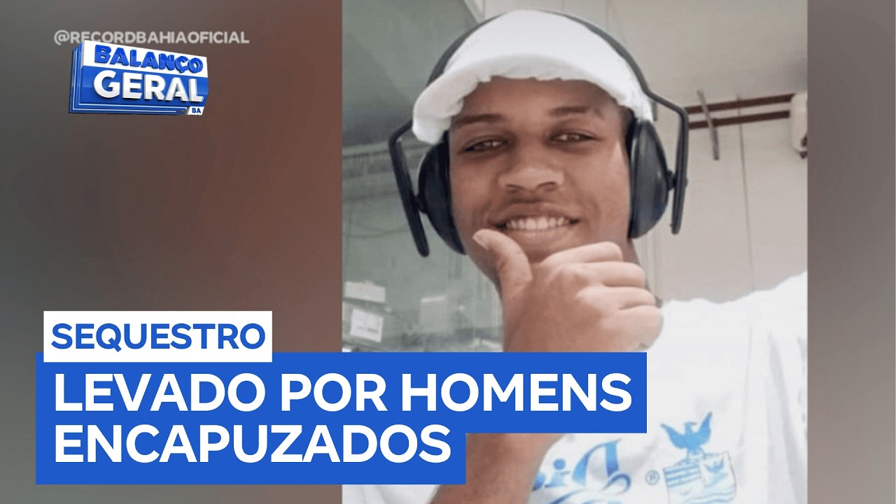 Jovem de 20 anos é sequestrado por homens encapuzados e armados na região metropolitana de Salvador