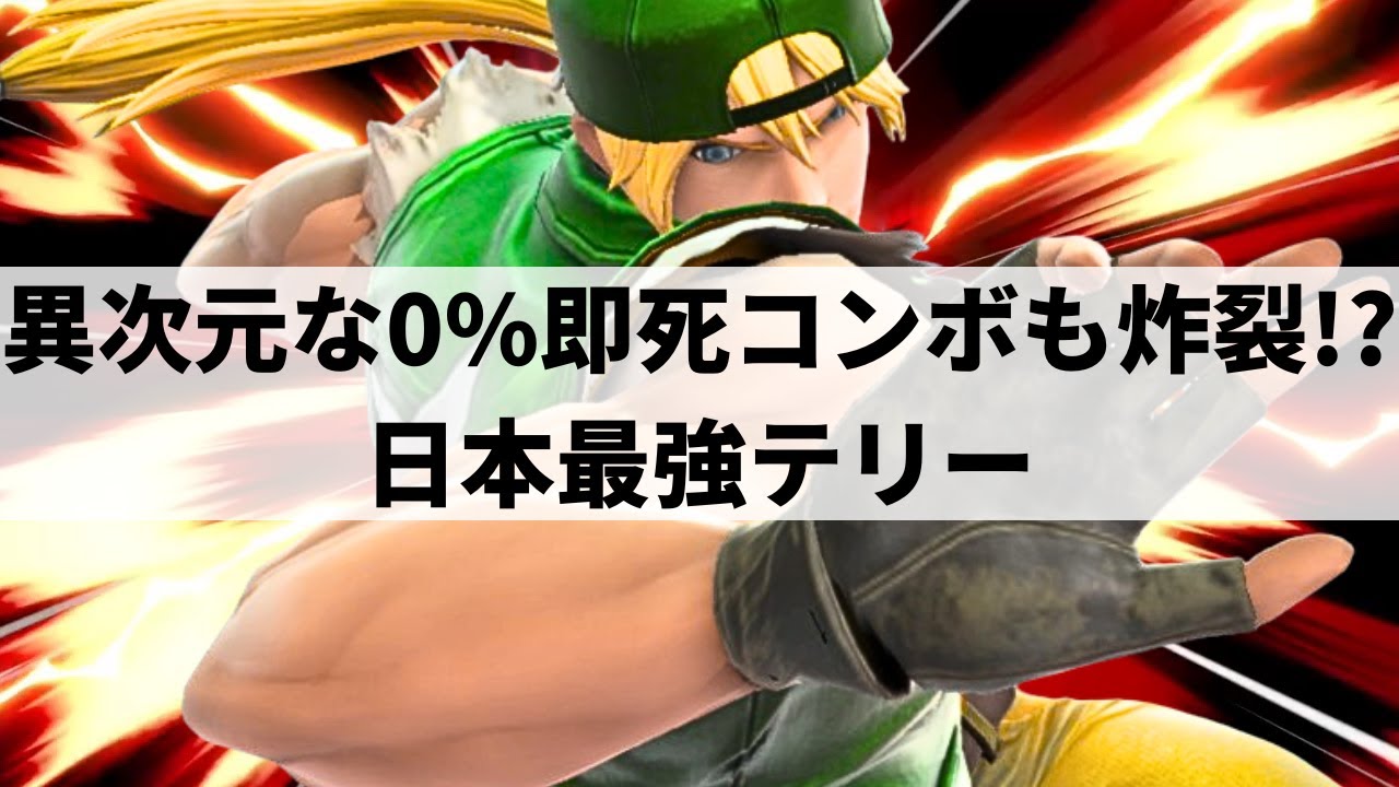 【スマブラSP】正確無比な操作精度から圧倒的超火力コンボを叩き込む日本最強テリー【いーじす テリー/ハイライト】