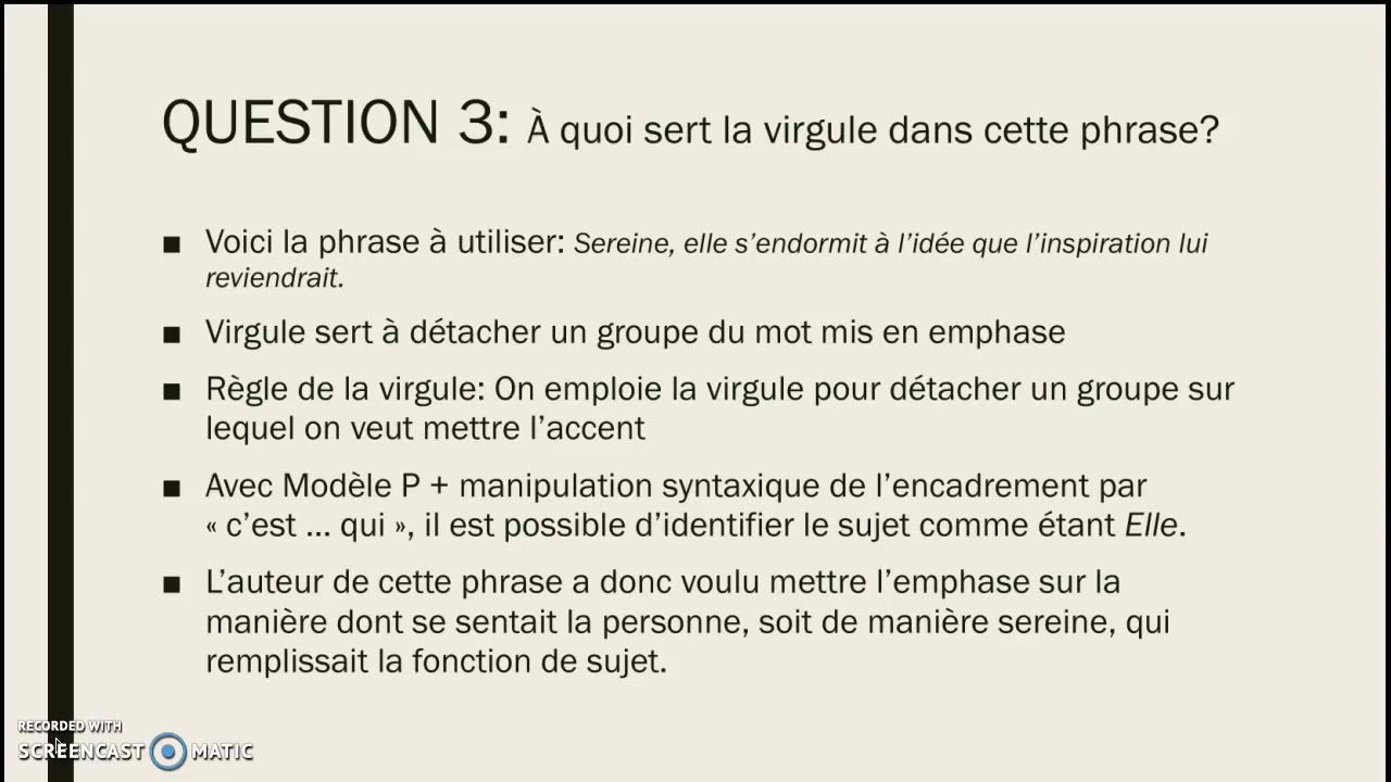 Analyse grammaticale - L&eacute;onie Lampron-Nadeau