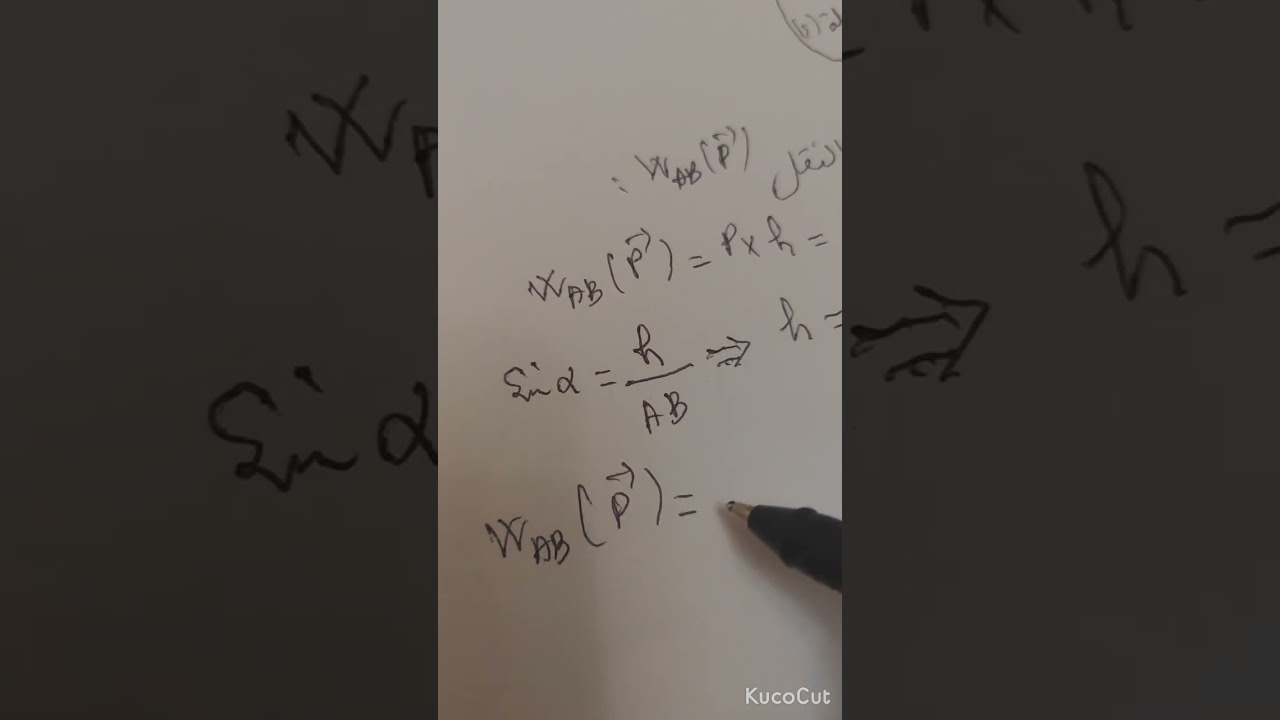 التمرين 1 - العمل و الطاقة الحركية لأقسام السنة الثانية علوم تجريبية و تقني رياضي و رياضي 