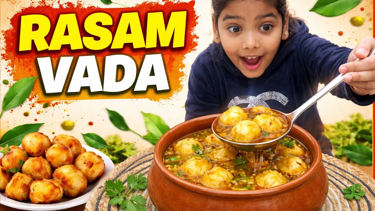 Tangy Rasam Vada ❤️ |#cooking |#trendingvideo |#viralvideo  |#recipe 