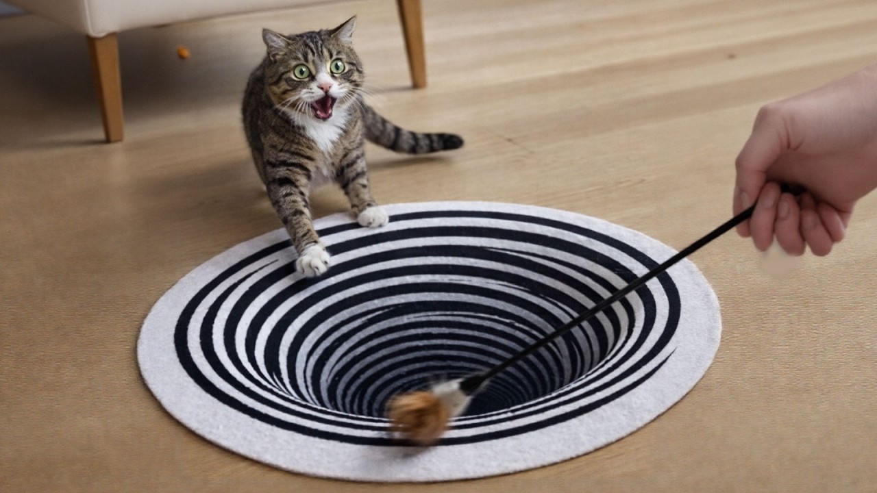 Cat and Dog take on the challenge of tornado carpets🤣 Best Funny Pet Moments 2026😹🐶