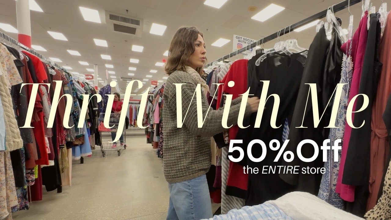Thrift with me! 50% off haul + try on