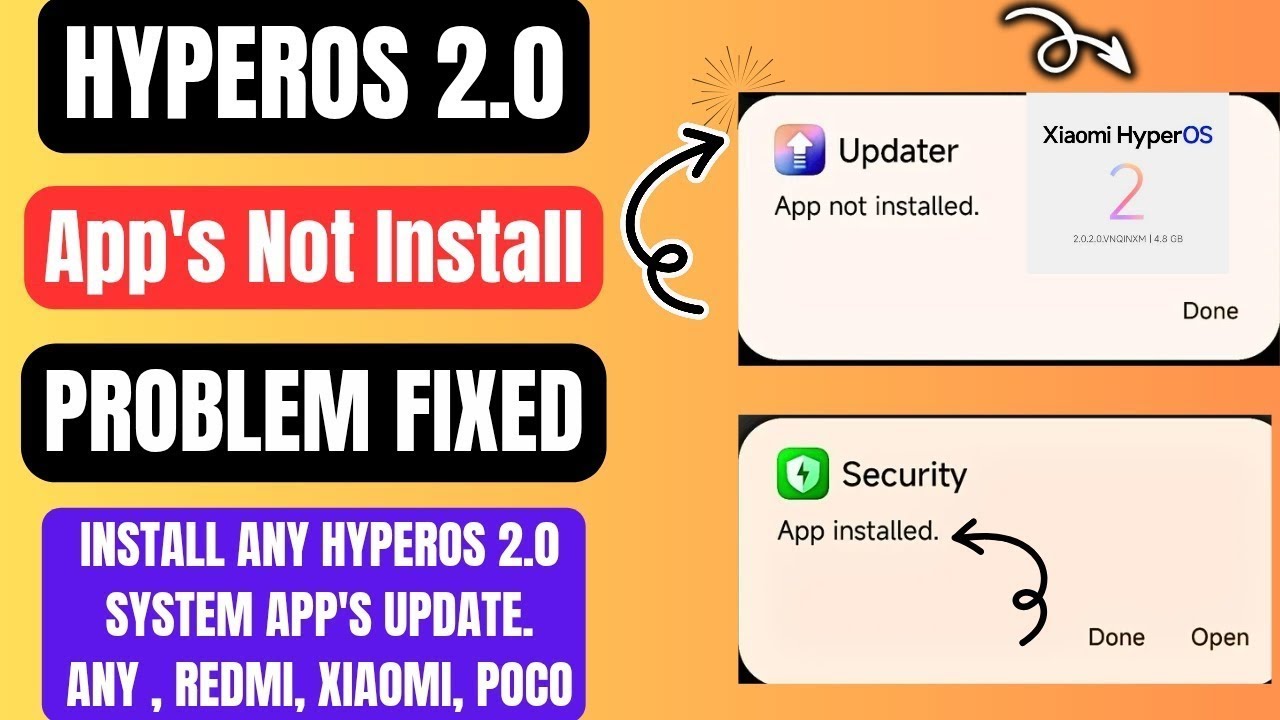 HyperOS 2.0 App's Not Installed Problem Fixed & Install Any App's in Any Redmi, Xiaomi, POCO Device