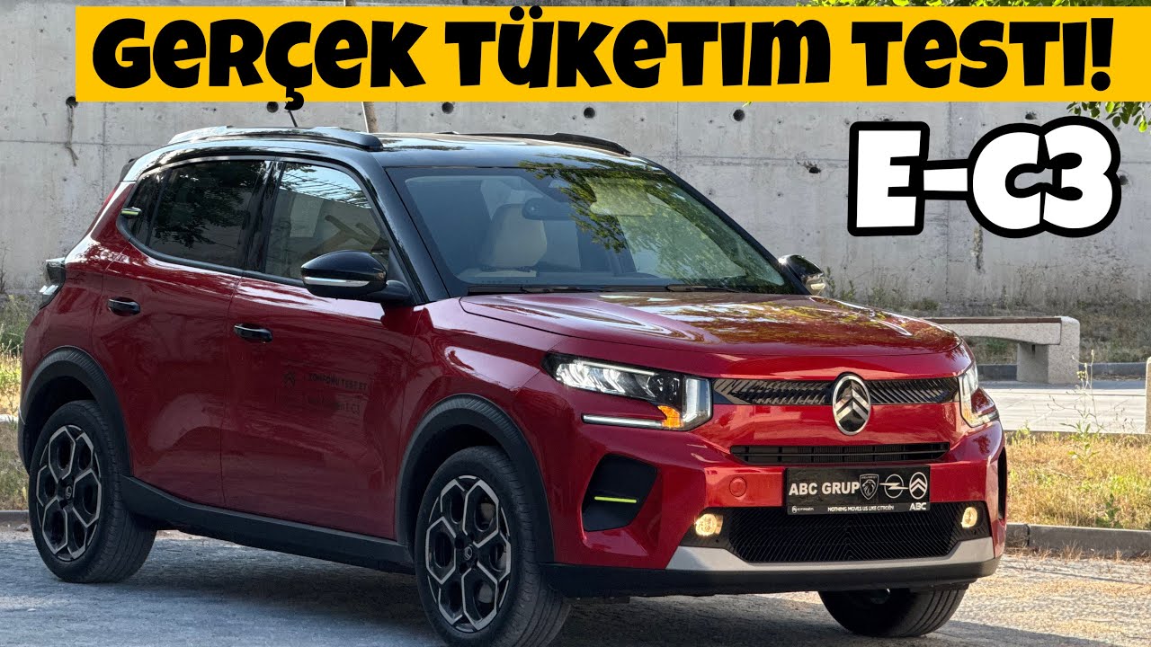 Elektrikli Citroen E-C3 Ger&ccedil;ek T&uuml;ketim Testi | Otomobil G&uuml;nl&uuml;klerim 
